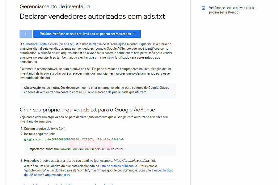 Ganhos em risco pelo menos um dos seus sites não tem um arquivo ads txt (COMO RESOLVER)
